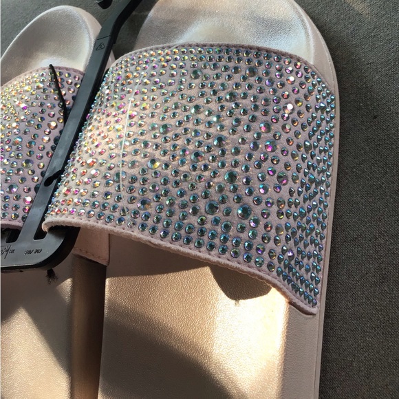 Rhinestone sandals 9/10 nwt - Picture 6 of 6